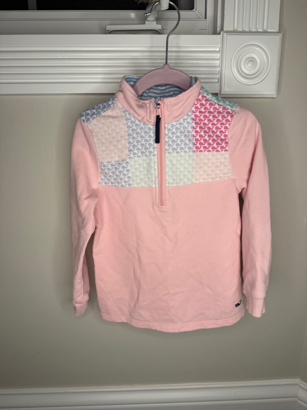 Light pink quarter zip pullover - Girls Size 3T